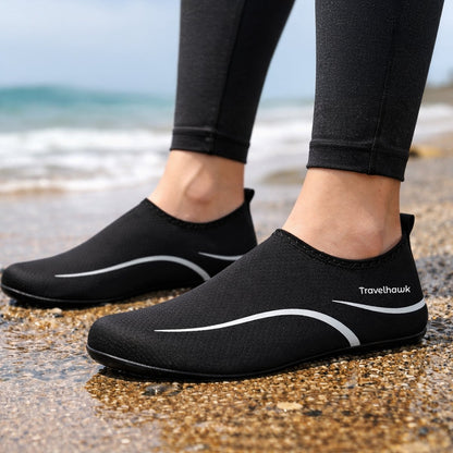 Binnenzijde van Travelhawk waterschoenen met comfortabele pasvorm