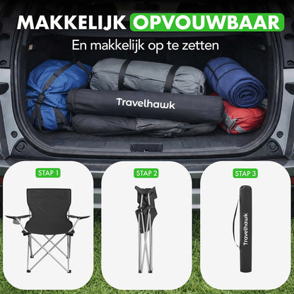 Campingstoel voor buitengebruik en recreatie