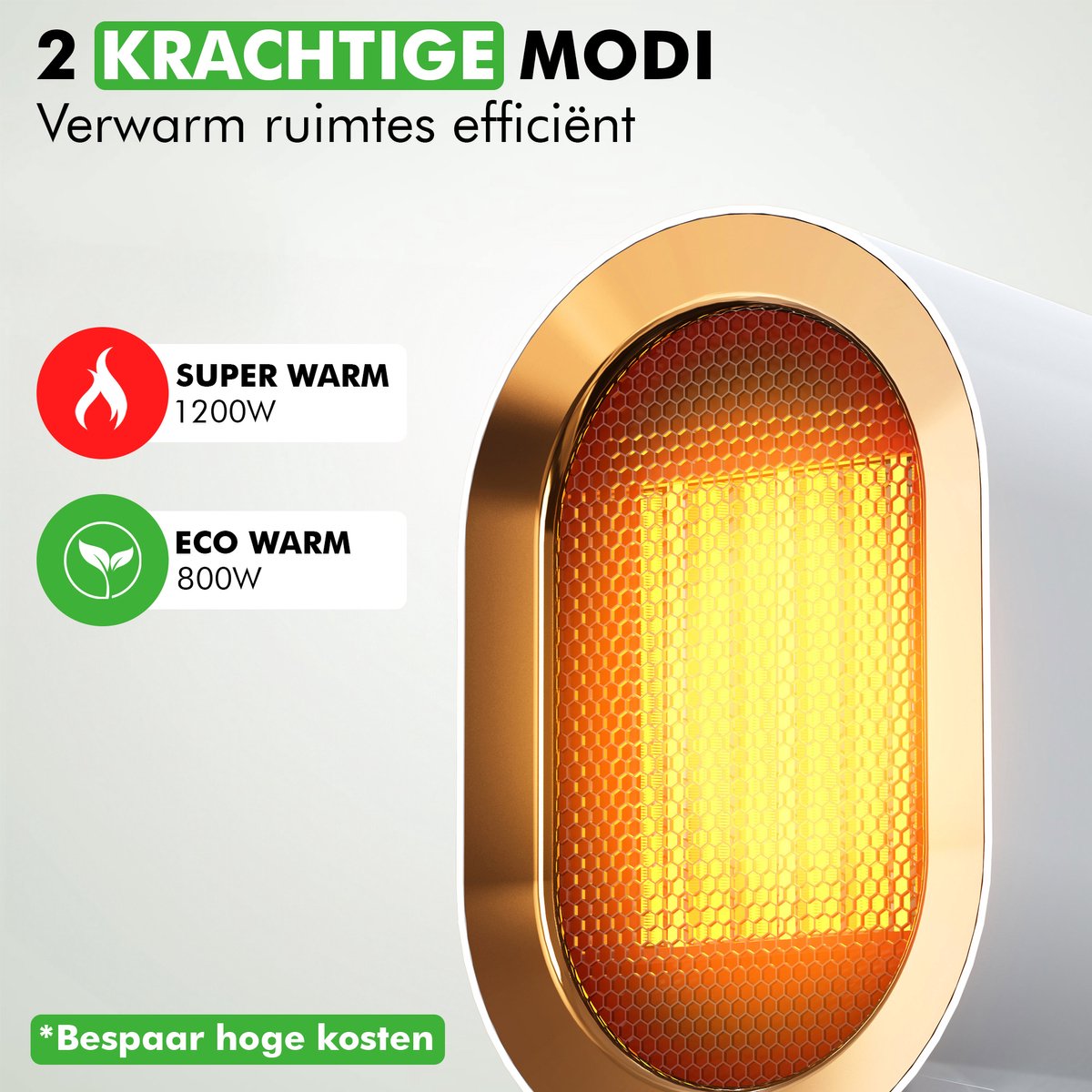 Close-up keramisch verwarmingselement Travelhawk elektrische kachel