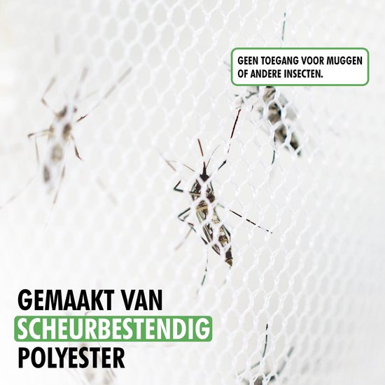 Close-up van Travelhawk klamboe fijn maasstructuur