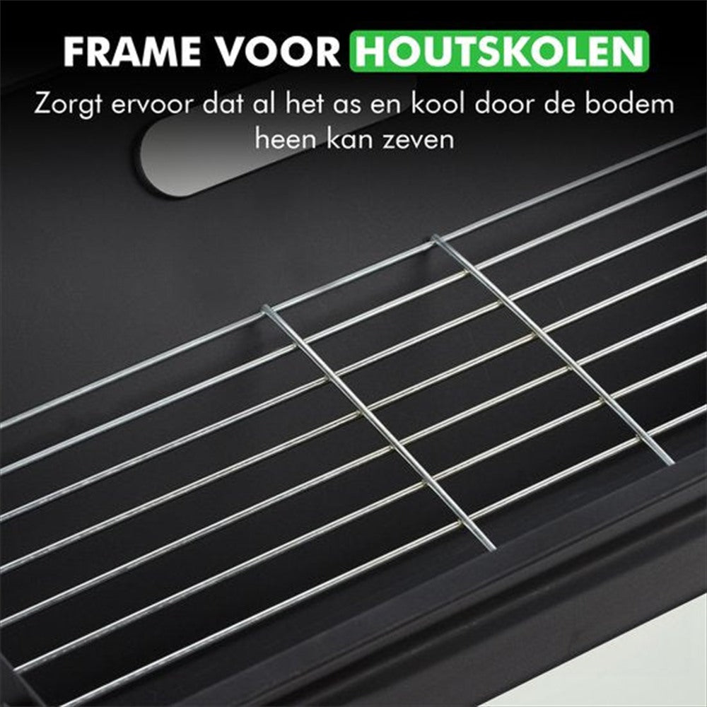 Close-up van Travelhawk opvouwbare barbecue grillrooster