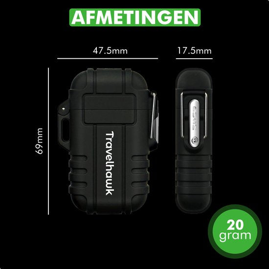 Close-up van Travelhawk plasma aansteker elektrische boog