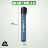 Close-up van Travelhawk waterfilter 1000 L
