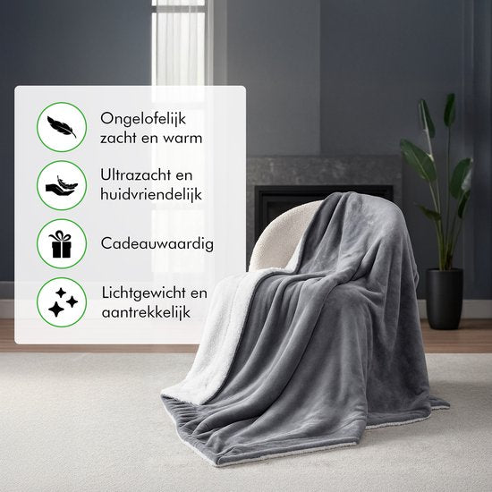 Close-up van de stof van de Travelhawk fleece deken