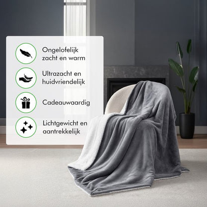 Close-up van de stof van de Travelhawk fleece deken