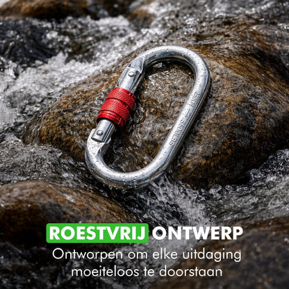 Compacte karabijnhaak met veilige sluiting