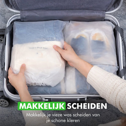 Compacte schoen organizer voor bagage