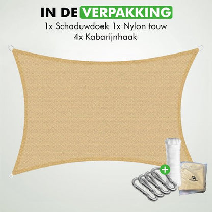 Detail van bevestigingsogen van het schaduwdoek