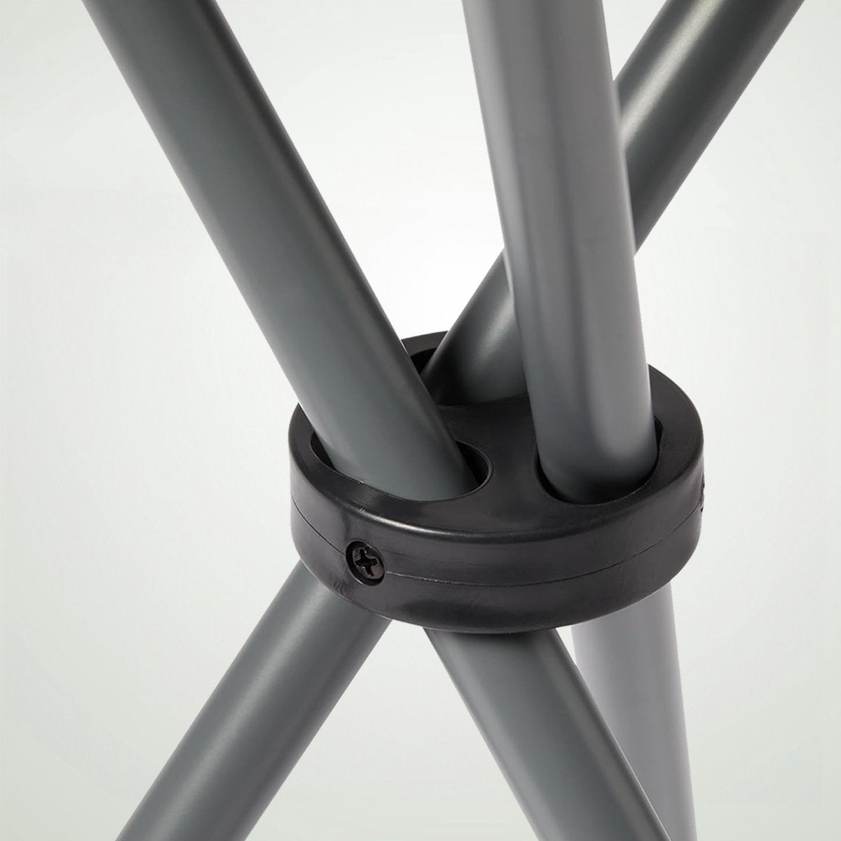 Detail van telescopisch uitschuifmechanisme Travelhawk inklapbare kruk