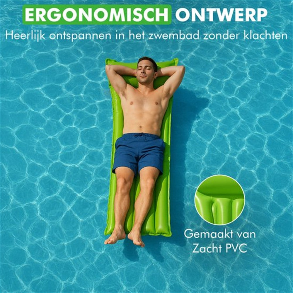 Drijvend Travelhawk waterluchtbed in zwembad of meer