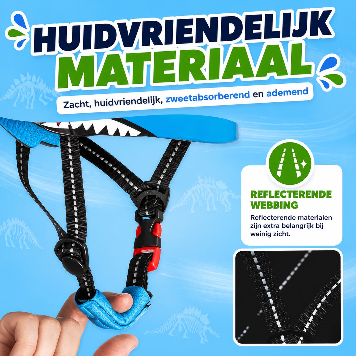 Fietshelm kind met 6 ventilatieopeningen