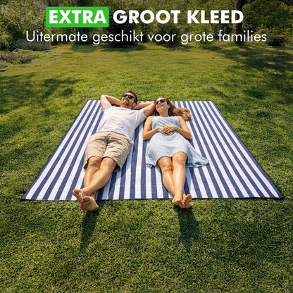 Groot strandkleed voor familie picknicks