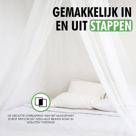 Grote Travelhawk klamboe over bed of hangmat