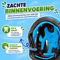 Kinderfietshelm met EPS binnenvoering voor schokabsorptie