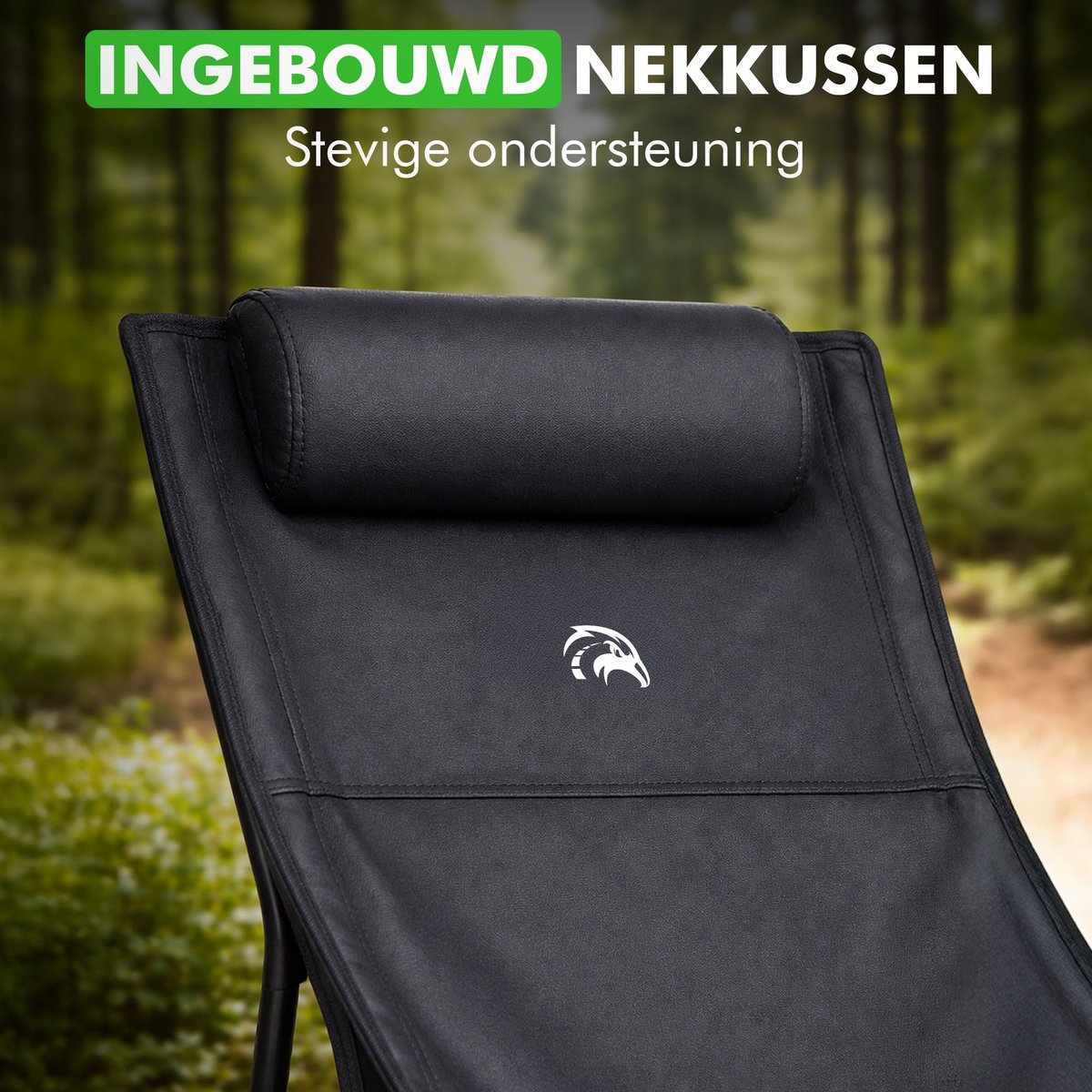 Lichtgewicht campingstoel met aluminium frame