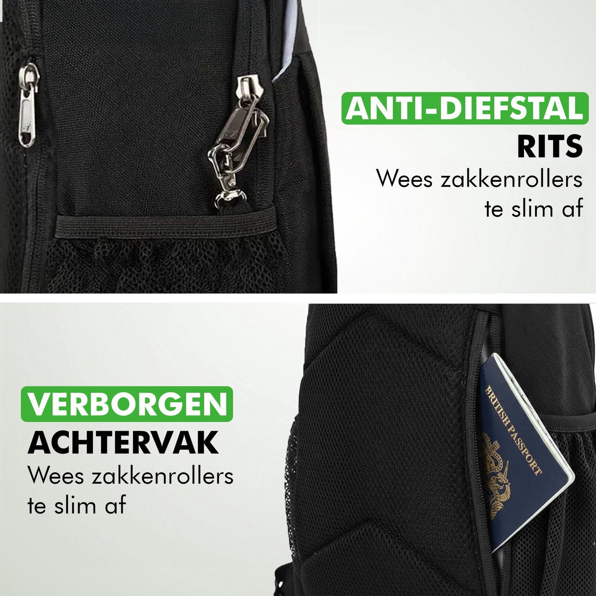 Lichtgewicht crossbody schoudertas van slechts 320 gram