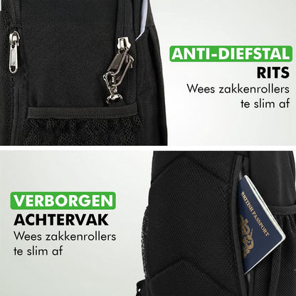 Lichtgewicht crossbody schoudertas van slechts 320 gram