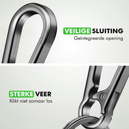 Musketonhaak met veerclip voor camping