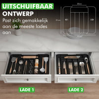 Onderzijde Travelhawk bestek organizer met vier antisliphoeken