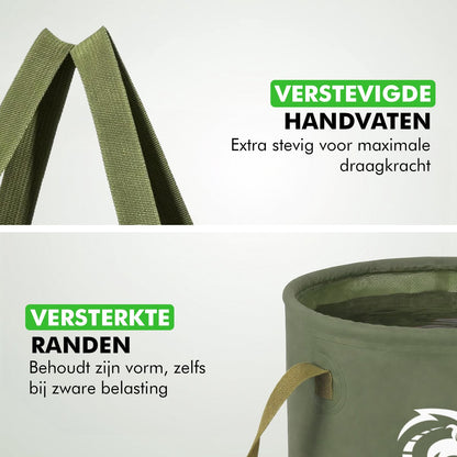 Opvouwbare camping emmer met stevig handvat 
