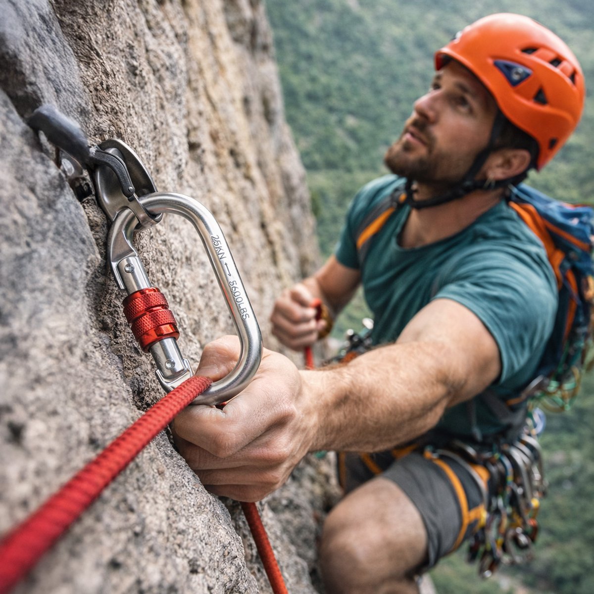 Outdoor karabijnhaak voor camping en reizen