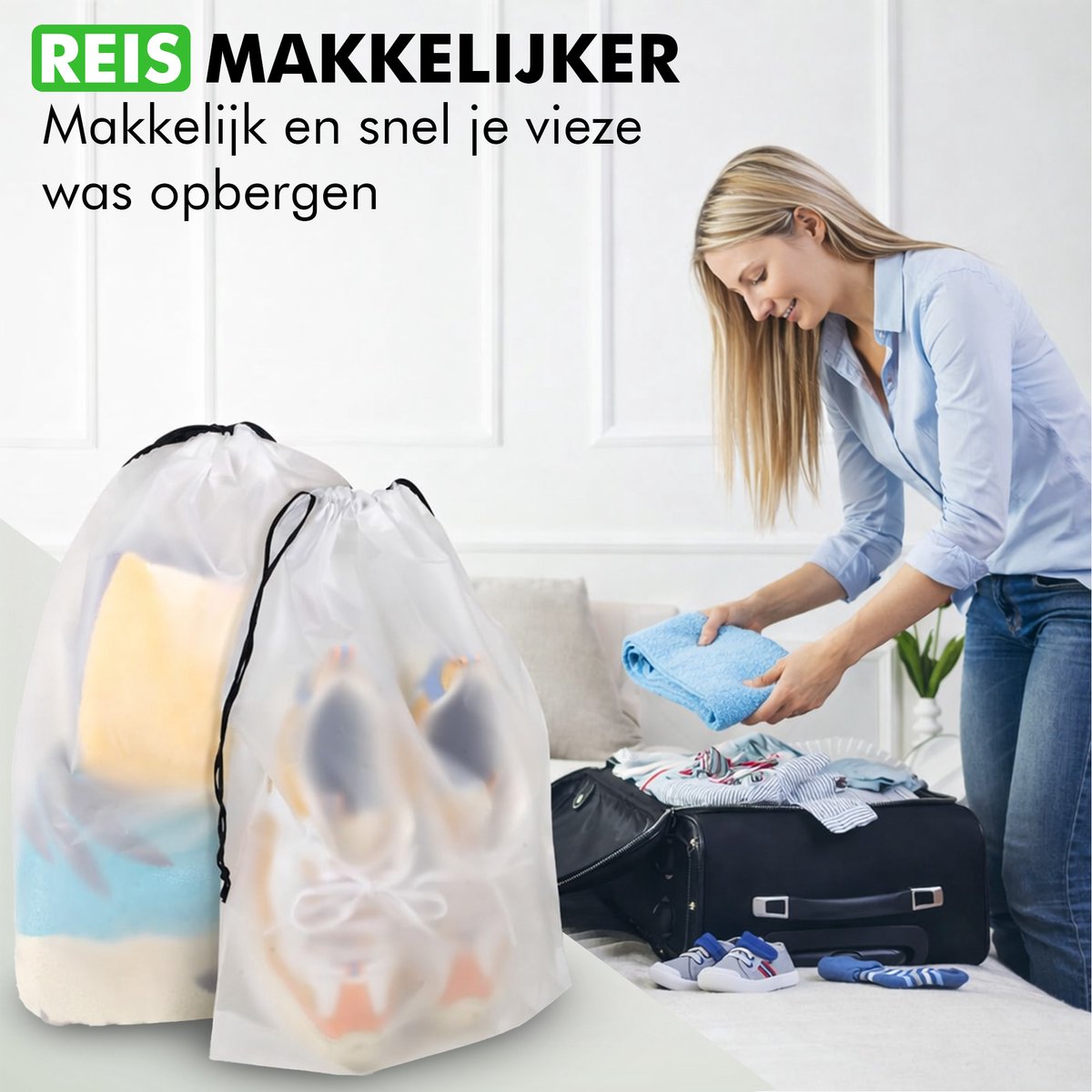 Reisschoenzakken voor georganiseerde bagage