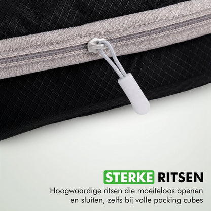Ruimtebesparende bagage organizers zwart