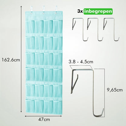 Ruimtebesparende deur organizer voor schoenen