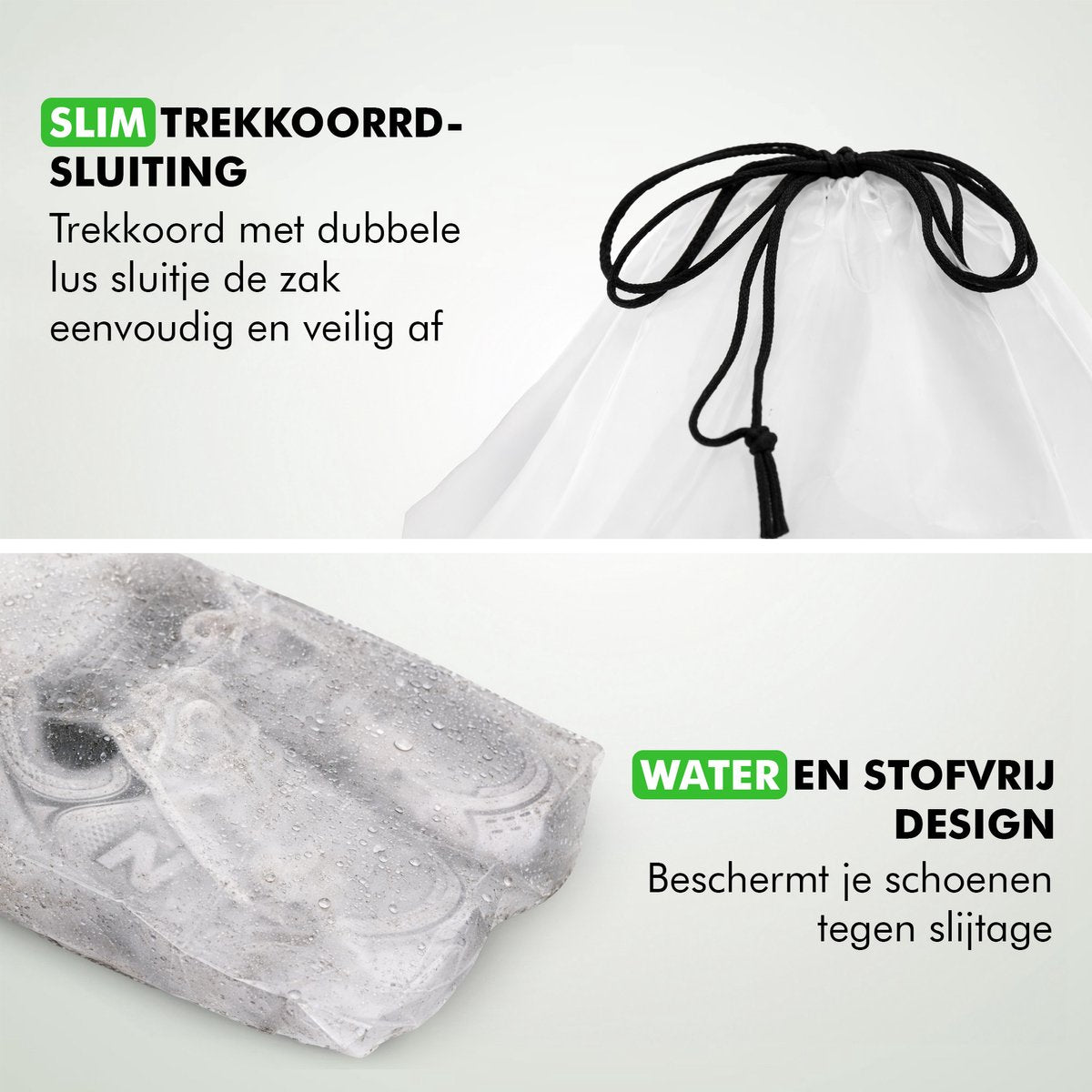 Schoenzakken voor koffers en backpacks