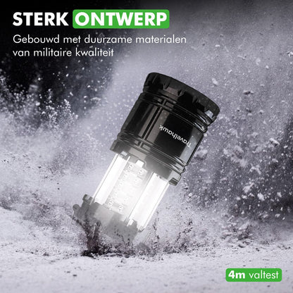Set van 2 LED kampeerlampen voor tent, tuin en outdoor activiteiten
