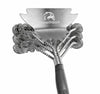 Travelhawk BBQ borstel RVS staalborstel grill reiniging zilver