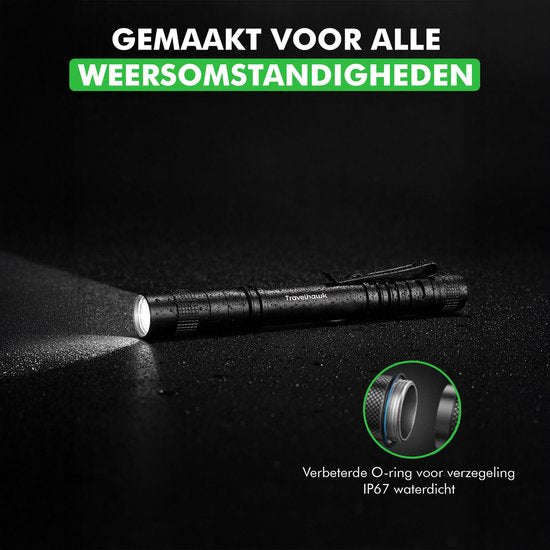 Travelhawk LED-zaklamp waterbestendige buitenverlichting
