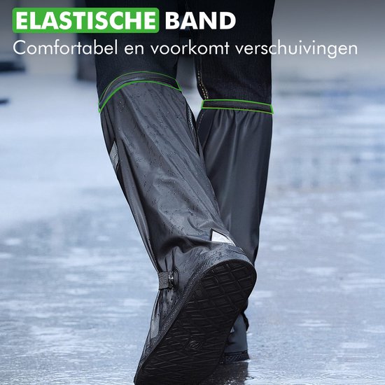 Travelhawk Overschoenen Waterdicht Zwart in Gebruik