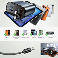 Travelhawk autolader USB C Lightning