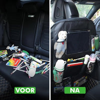 Travelhawk autostoel organizer iPad-houder in gebruik in auto
