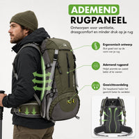 Travelhawk backpack 50 liter met geïntegreerd laptopvak