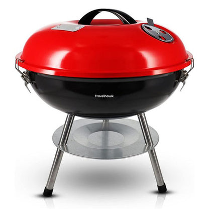 Travelhawk barbecue draagbare houtskoolbarbecue zwart