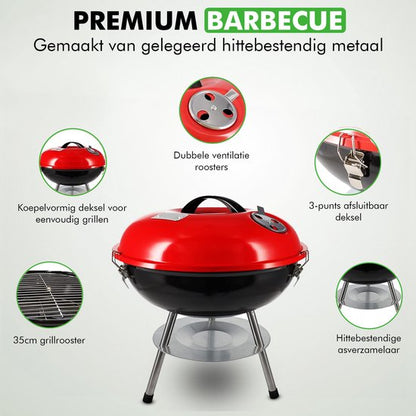 Travelhawk barbecue met grillrooster en opberghoes