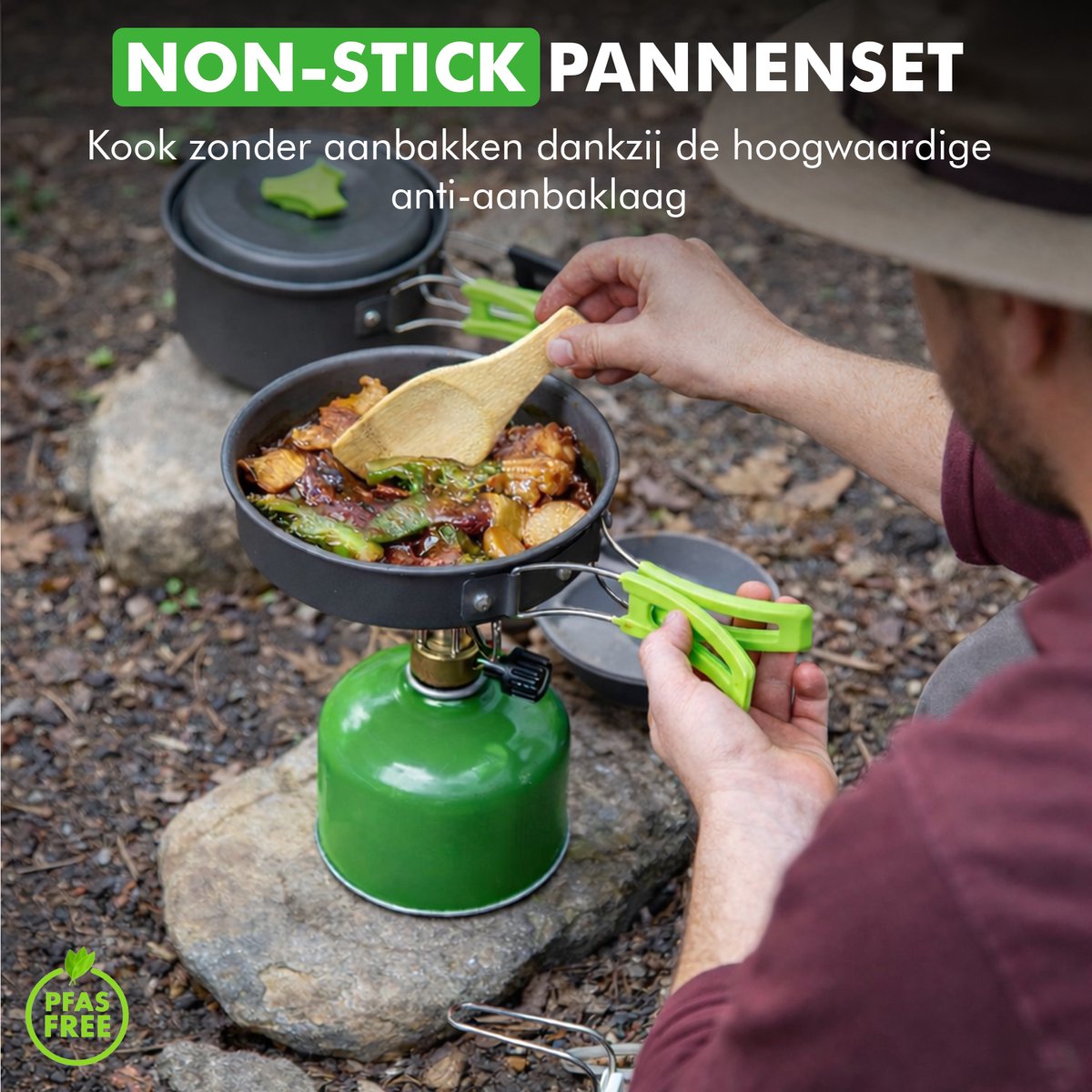 Travelhawk camping kookgerei set