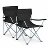 Travelhawk campingstoel opvouwbaar 2-pack zwart