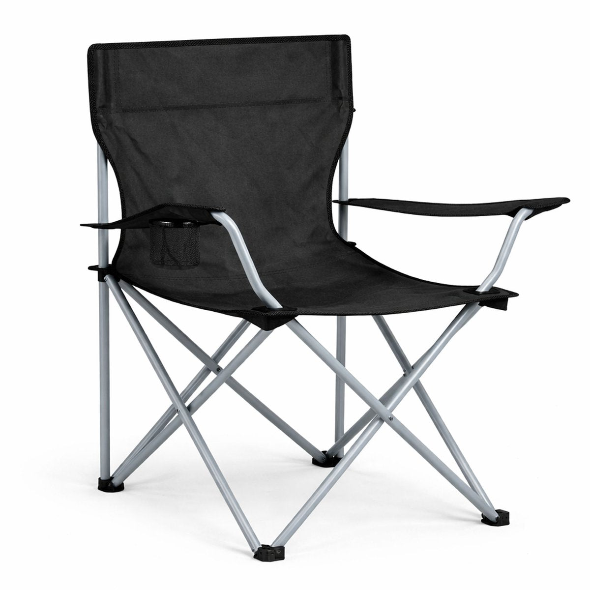 Travelhawk campingstoel opvouwbaar zwart