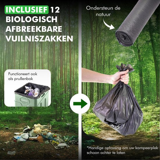 Travelhawk campingtoilet draagbaar hygiënisch toilet kunststof