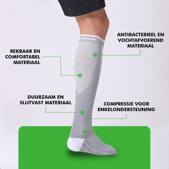 Travelhawk compressiekousen compressie-effect support