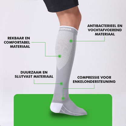 Travelhawk compressiekousen compressie-effect support