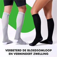 Travelhawk compressiekousen gedragen tijdens hardlopen