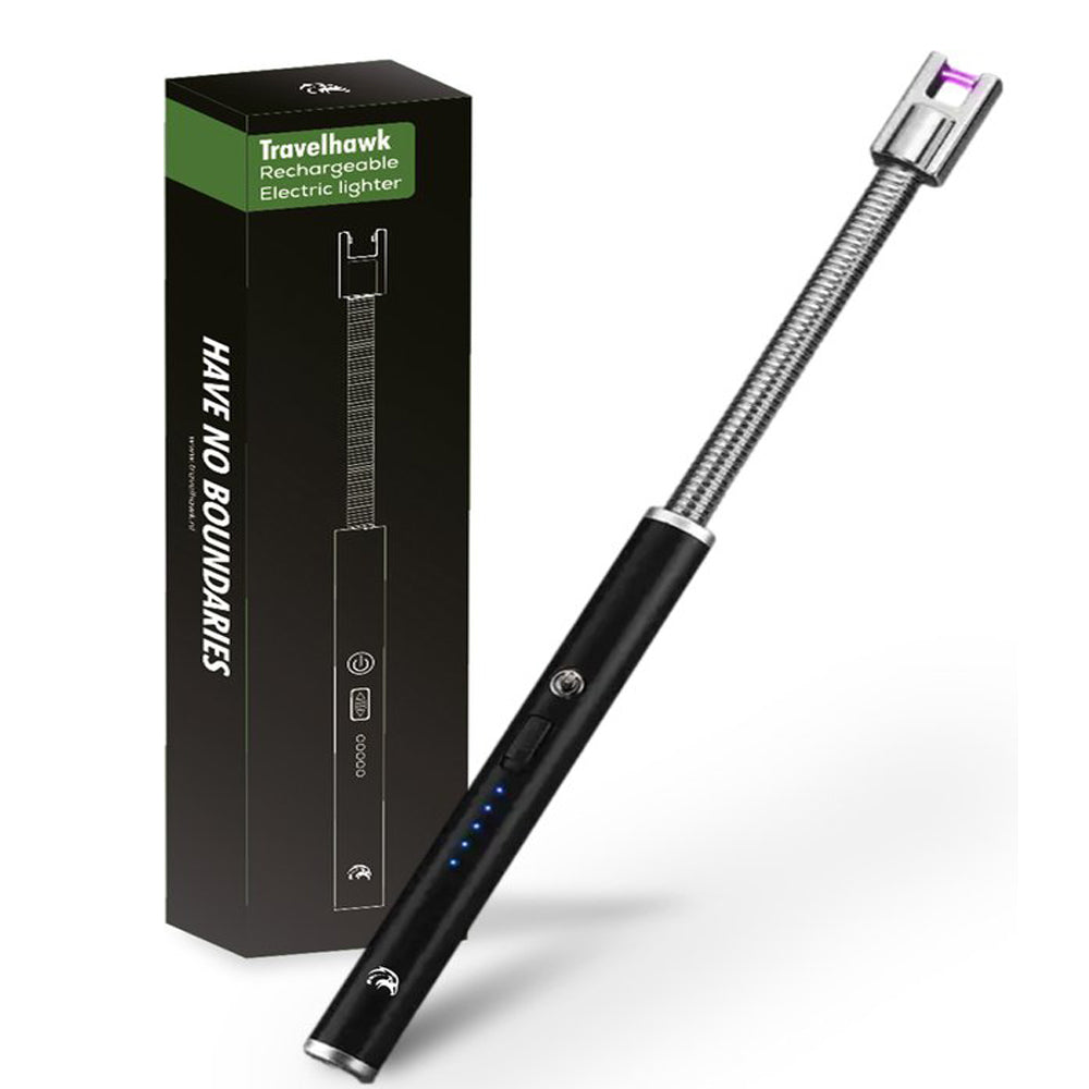 Travelhawk elektrische oplaadbare aansteker Plasma Arc compact design USB-oplader