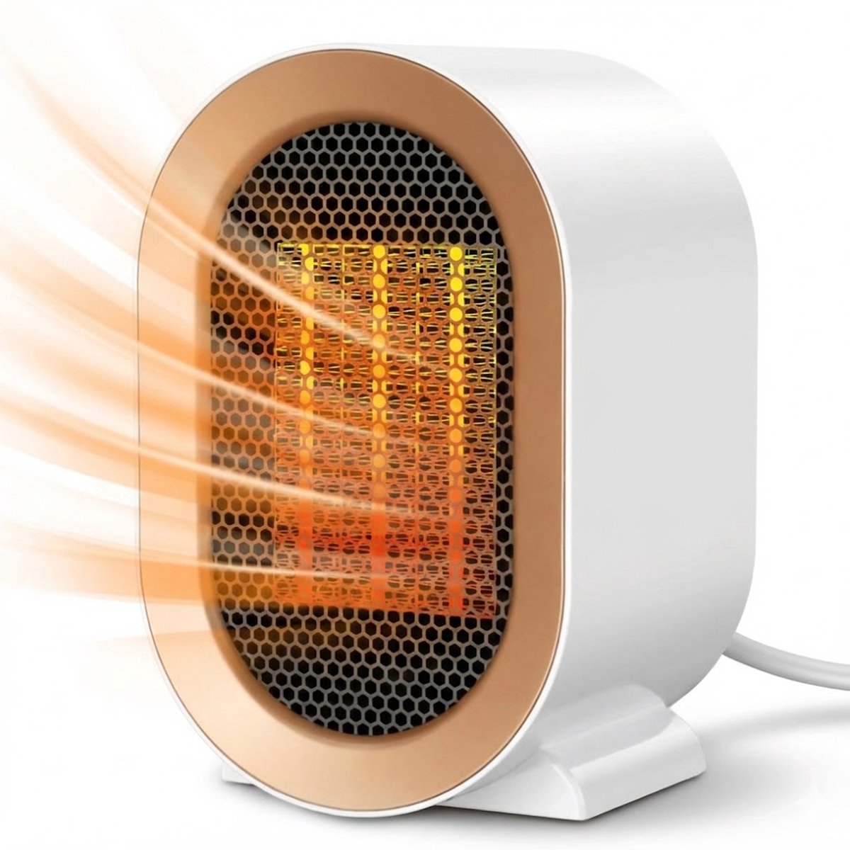 Travelhawk elektrische verwarming keramische kachel 1200 W zwart vrijstaand productbeeld