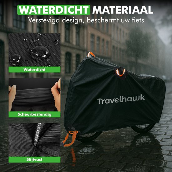 Travelhawk fietshoes waterdicht bescherming tegen regen