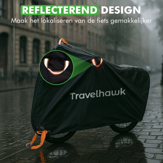 Travelhawk fietshoes waterdicht bescherming tegen regen en stof