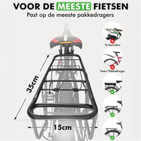 Travelhawk fietstas detail ritsen en bevestigingsclips